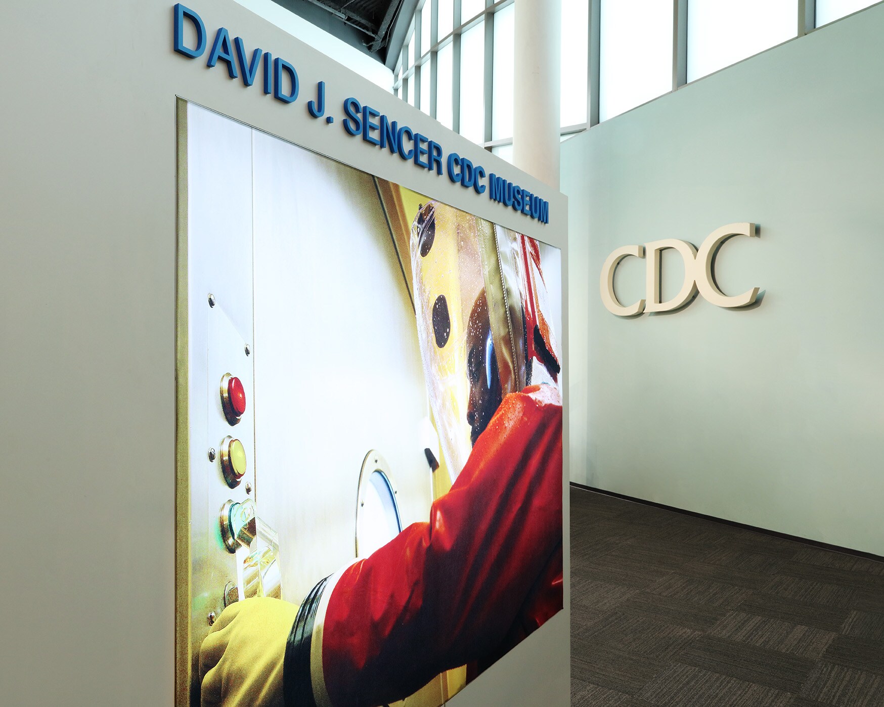 A photo of a cdc museum exhibit.