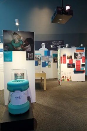 Photo of the Ebola exhibit