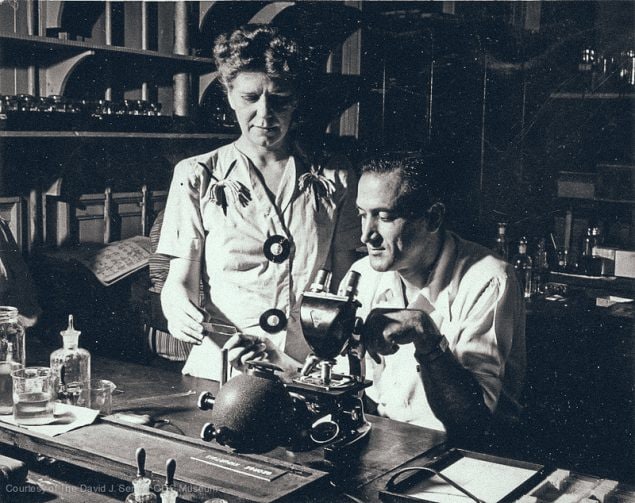Early researchers in the first CDC laboratory, 1945
