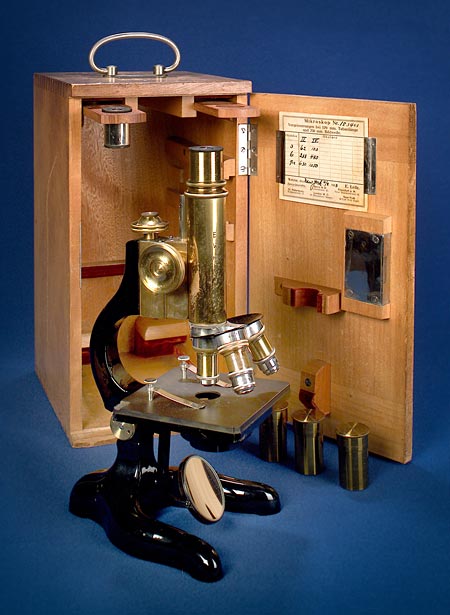 Dr. Mountin’s children presented the microscope to CDC in 2002. E. Leitz-Wetzlar microscope, used by Dr. Mountin in medical school and in his early career as a physician. Gift of Daniel Joseph Mountin, Jr. and Ms. Joan Hopke, 2002