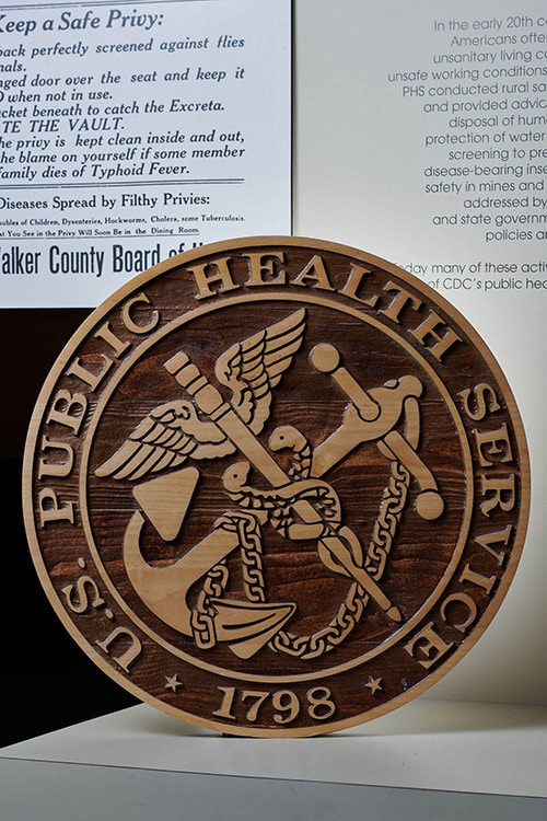 Wooden PHS Seal