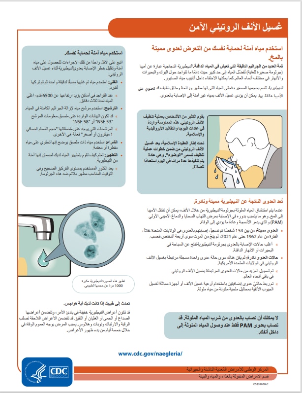 Safe Ritual Nasal Rinsing (Arabic)