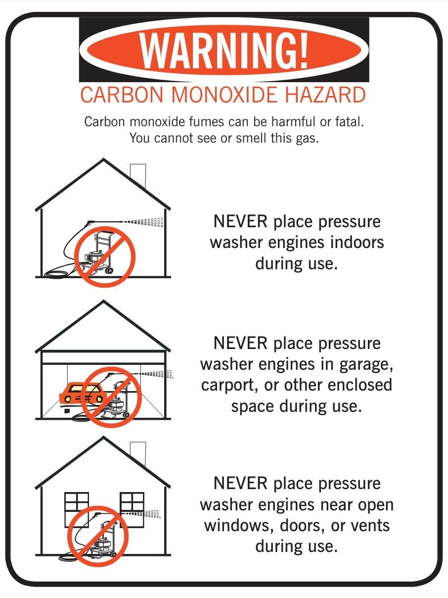 Carbon Monoxide Hazard (Sticker)