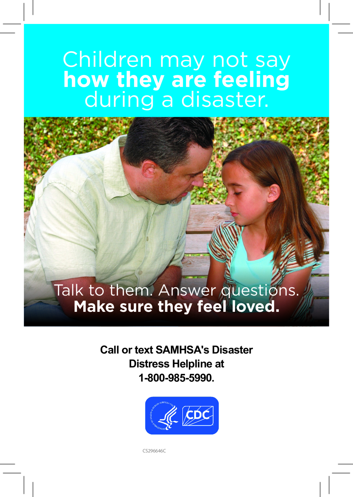 Screenshot of the first page of "Children Mental Health Postcard"