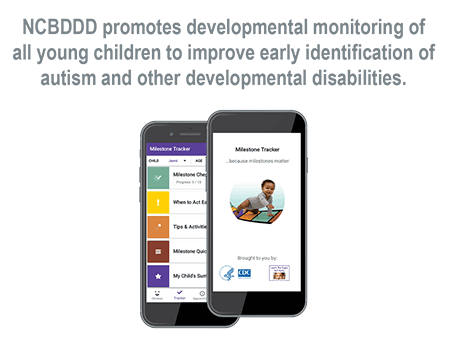 NCBDDD promotes developmental monitoring of all young children to improve early identification of autism and other developmental disabilities.