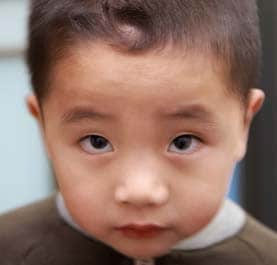 A young asian boy