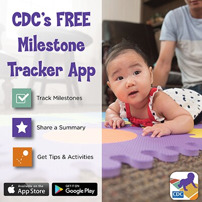 CDC's free milestone tracker app