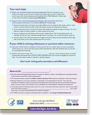 WIC Developmental Milestone Checklists | CDC