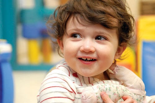 2-year old child smiling