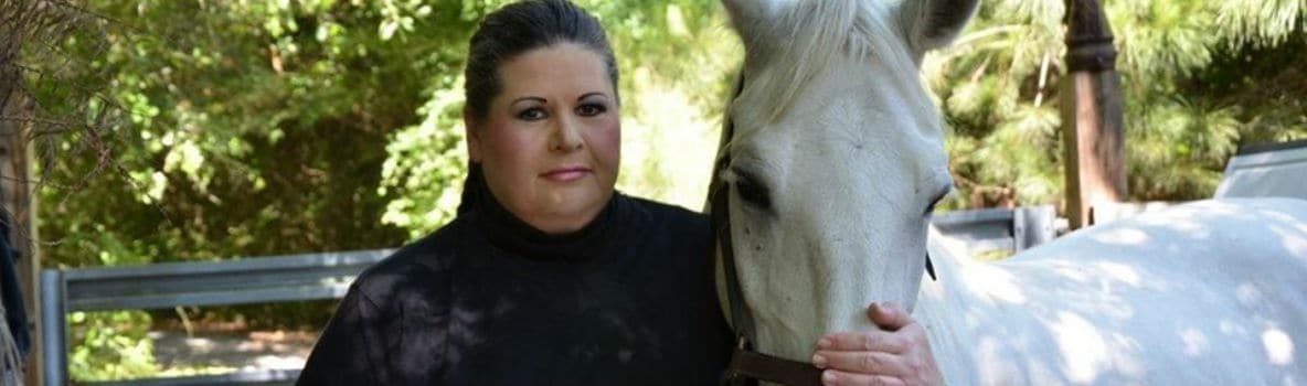 Photo of Anika Lesko with horse