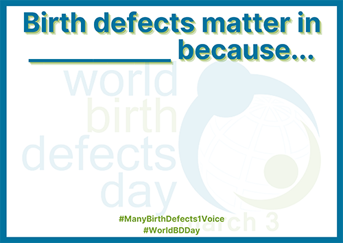 Birth Defects Matter printable sign - thumbnail