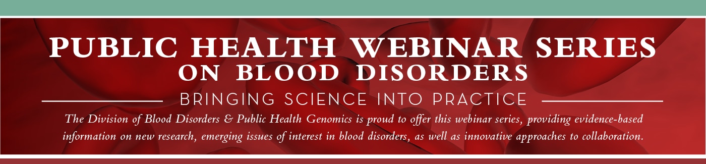Public Health Webinar Series banner