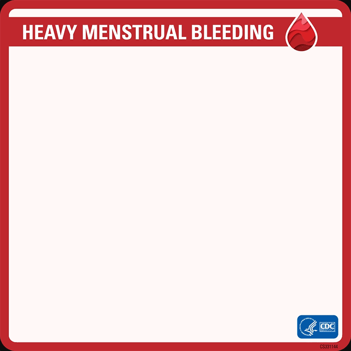 Heavy Menstrual Bleeding animation - detailed above.