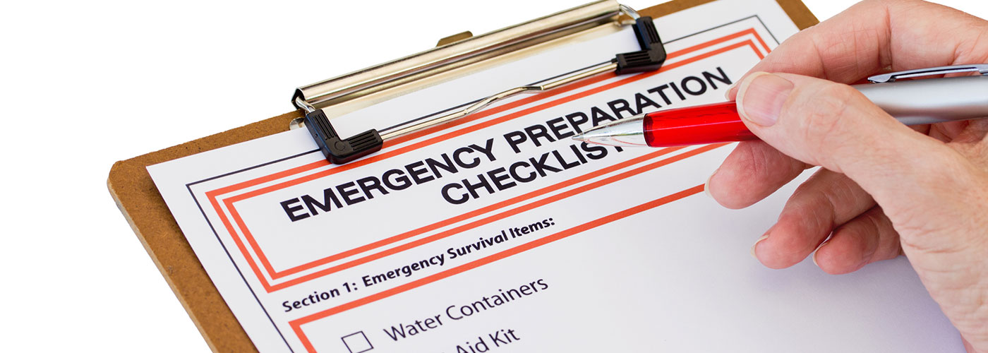 An emergency checklist