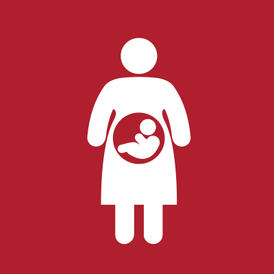 Icon of a pregnant woman 
