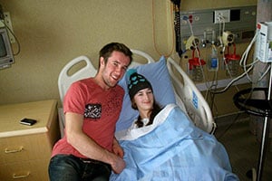 Suzanne Lambregts in the hospital