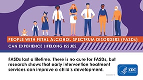 Thumbnail - People with fetal alcohol spectrum disorders (FASDs) can experience lifelong issues.