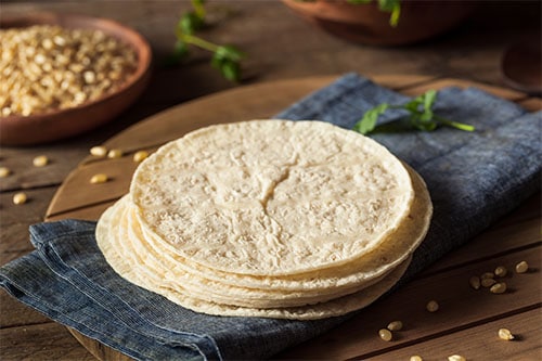Picture of a tortilla for folic acid