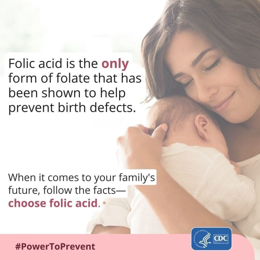 Folic acid is the only form of folate insta ad