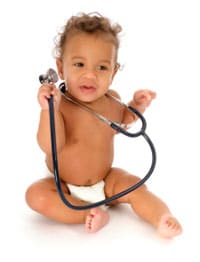 Photo: Baby with Stethoscope