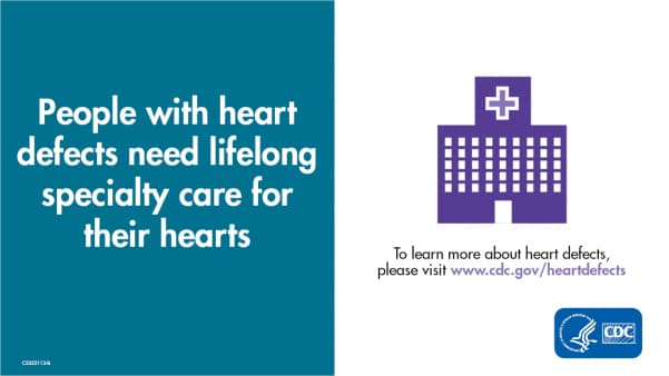 people with heart defects need lifelong specialty care for their hearts - vector image of a hospital