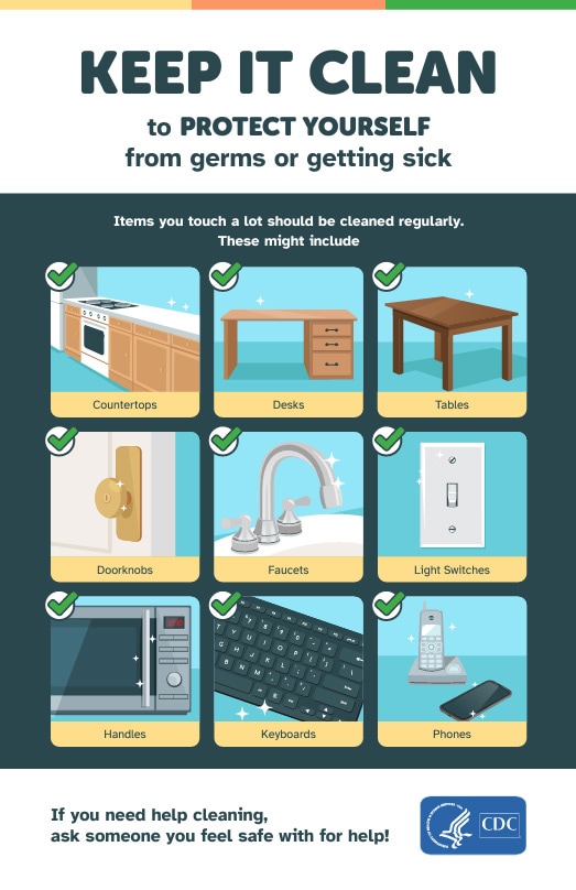 Keep it clean to protect yourself from germs or getting sick