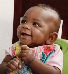 A cute African-American baby