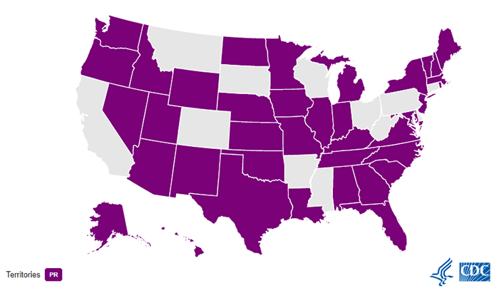 Early Hearing Detection and Intervention funding map