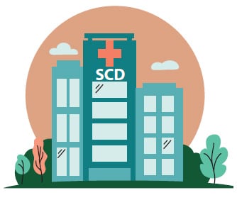 graphic of acute care facility for SCD