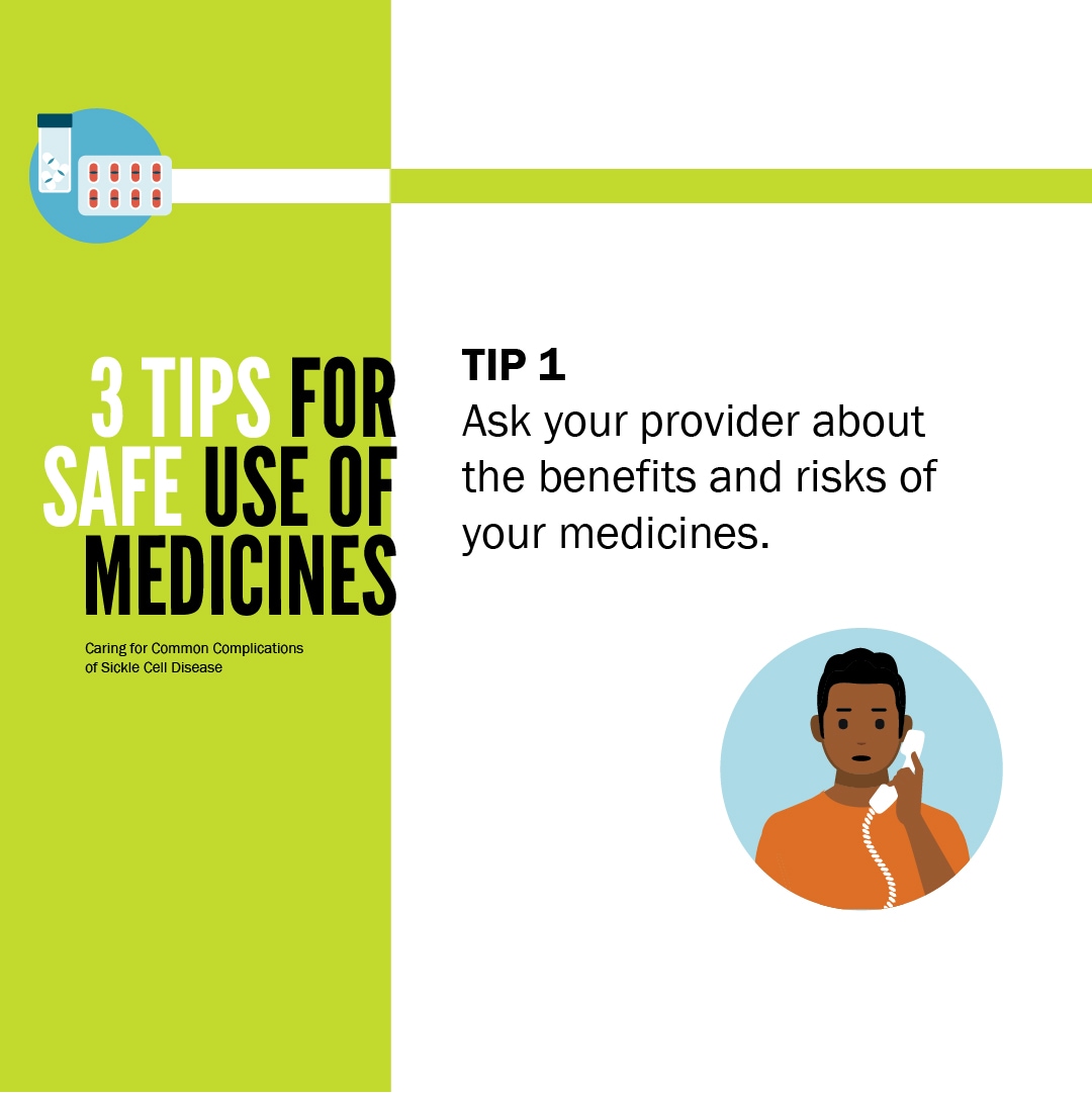 Tip 1: Ask your provider about the benefits and risks of your medicines.