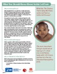 Fact Sheet: Sickle Cell Trait Cover