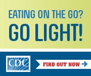 Go light when you grab a bite. Eating on the go? Go light!