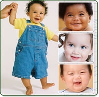 Image montage of babies