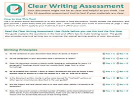 Clear Writing Assessment