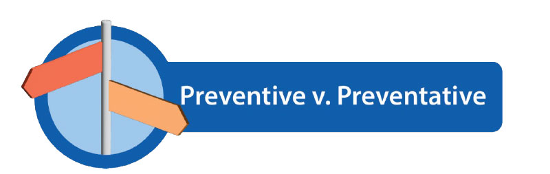 Preventive vs. Preventative banner