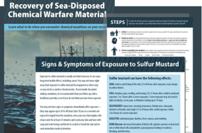 Recovery of Sea-Disposed Chemical Warfare Material Infographic