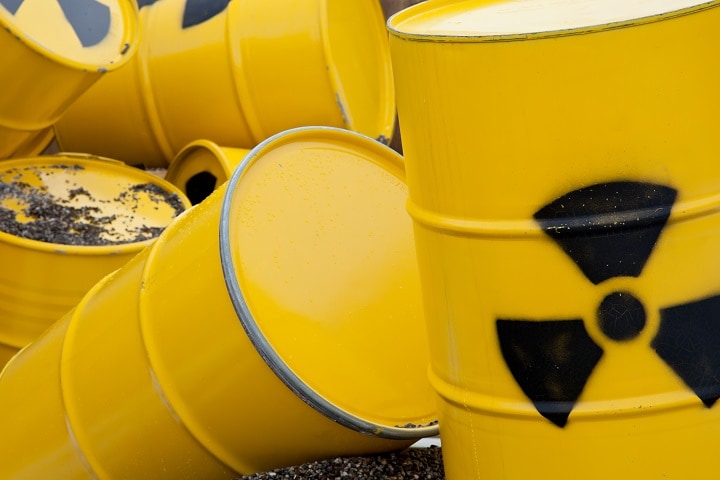nuclear waste barrel