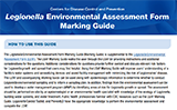 Legionella Environmental Assessment Form Marking Guide screenshot