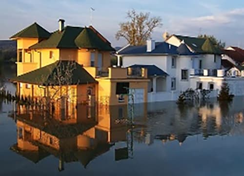Viviendas inundadas