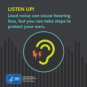 LISTEN UP! Loud noises can cause hearing loss, but you can take steps to protect your ears.