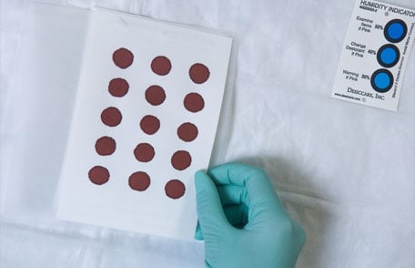 Dried blood samples for newborn screening