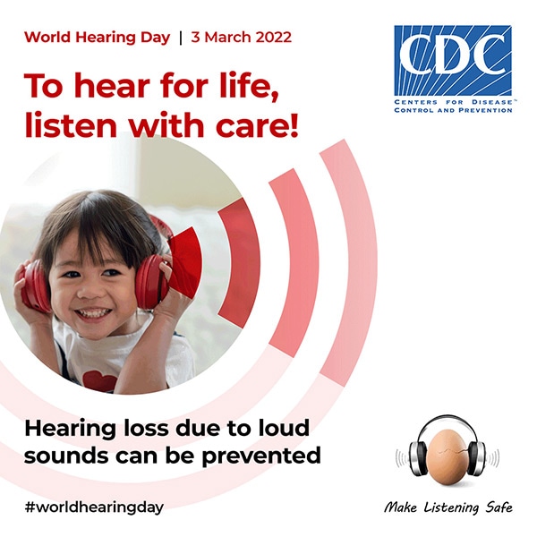 Reduce your risk of hearing loss from loud recreational noise. Use hearing protection such as earplugs or earmuffs.