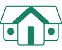 Icon of a shelter.