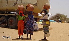 Women by Water Tanker, Chad