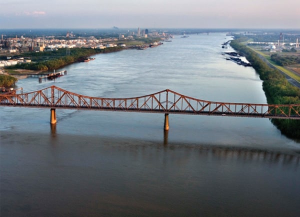 Bridge over a river in Louisiana