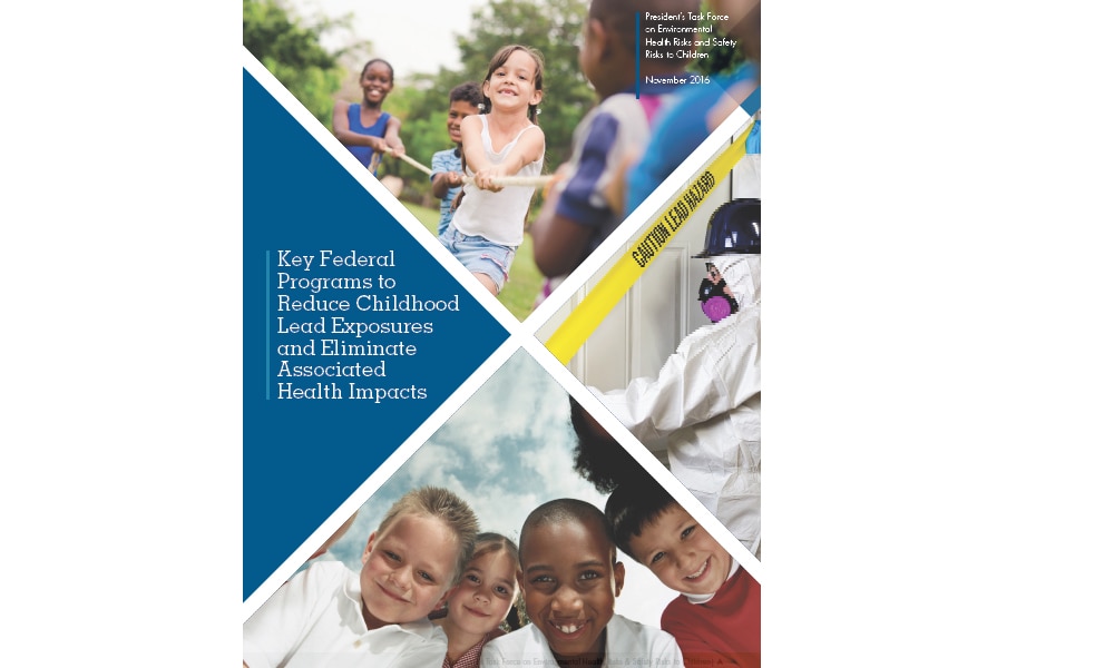 Cover image of the report: Key Federal Programs to Reduce Childhood Lead Exposures and Eliminate Associated Health Impacts