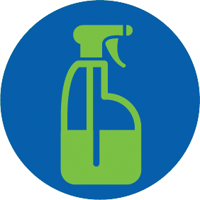 vector graphic of a bottle of disinfectant