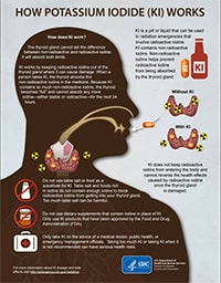 How Potassium Iodine (KI) Works Infographic