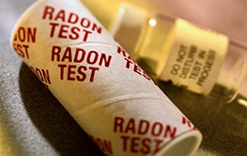 Radon test kit