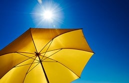 Sun and umbrella